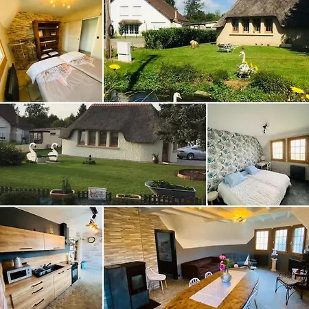 La Chaumiere Des 2 Cygnes-spa- Wifi-parking-calme Nyaraló